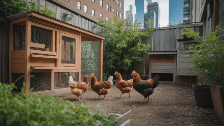 coq poulailler urbain animaux
