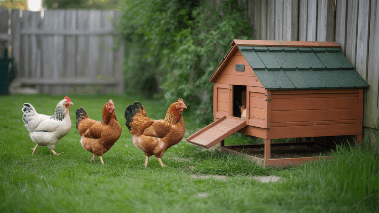 poulailler jardin poules herbe