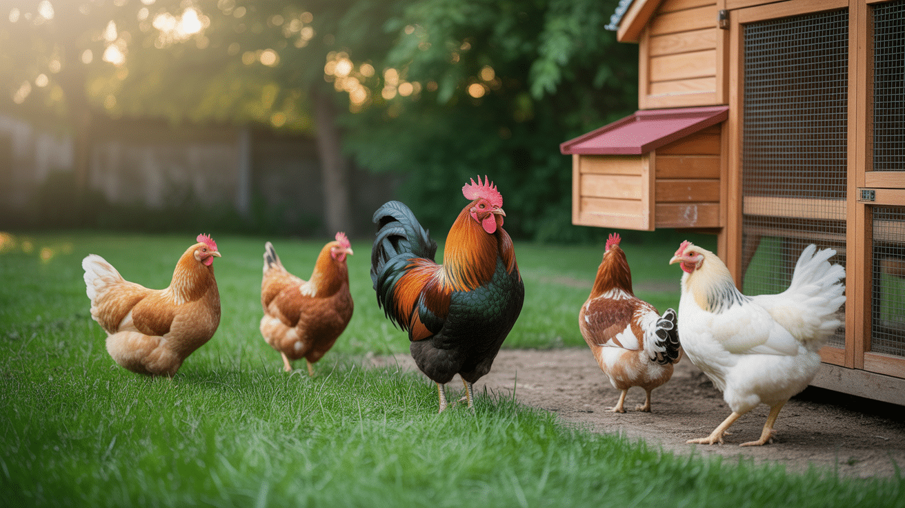 poulaillerdebutant jardin poules coq