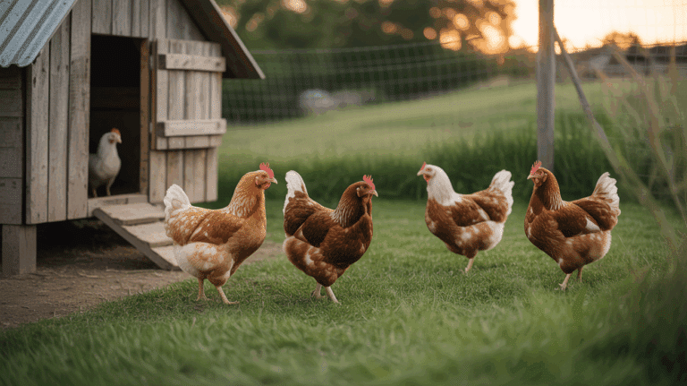 campagne poules paix soleil