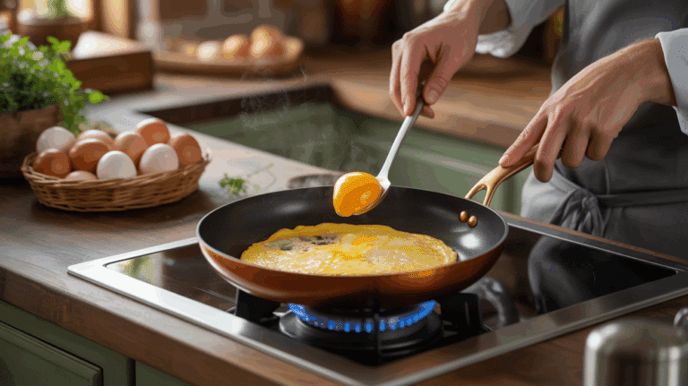 cuisine rustique chef omelette