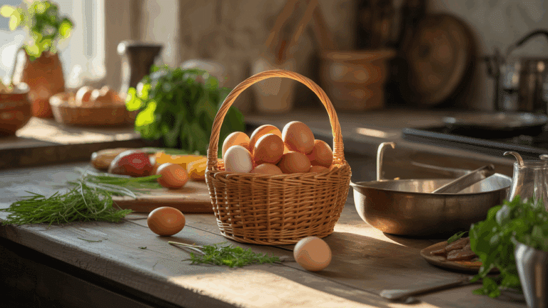 cuisine rustique oeufs ferme
