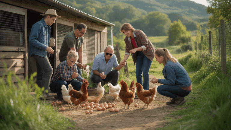 ferme locale poules oeufs