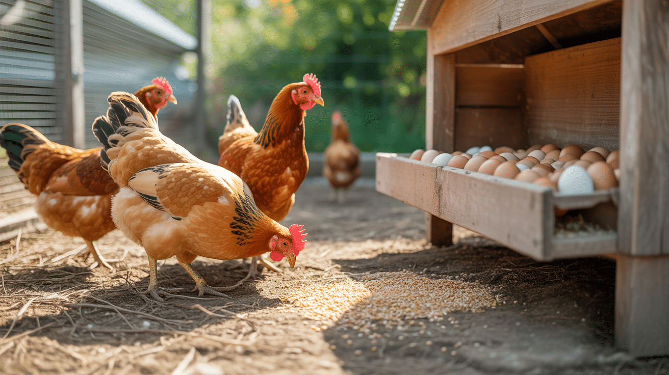 poulailler basse cour poules oeufs