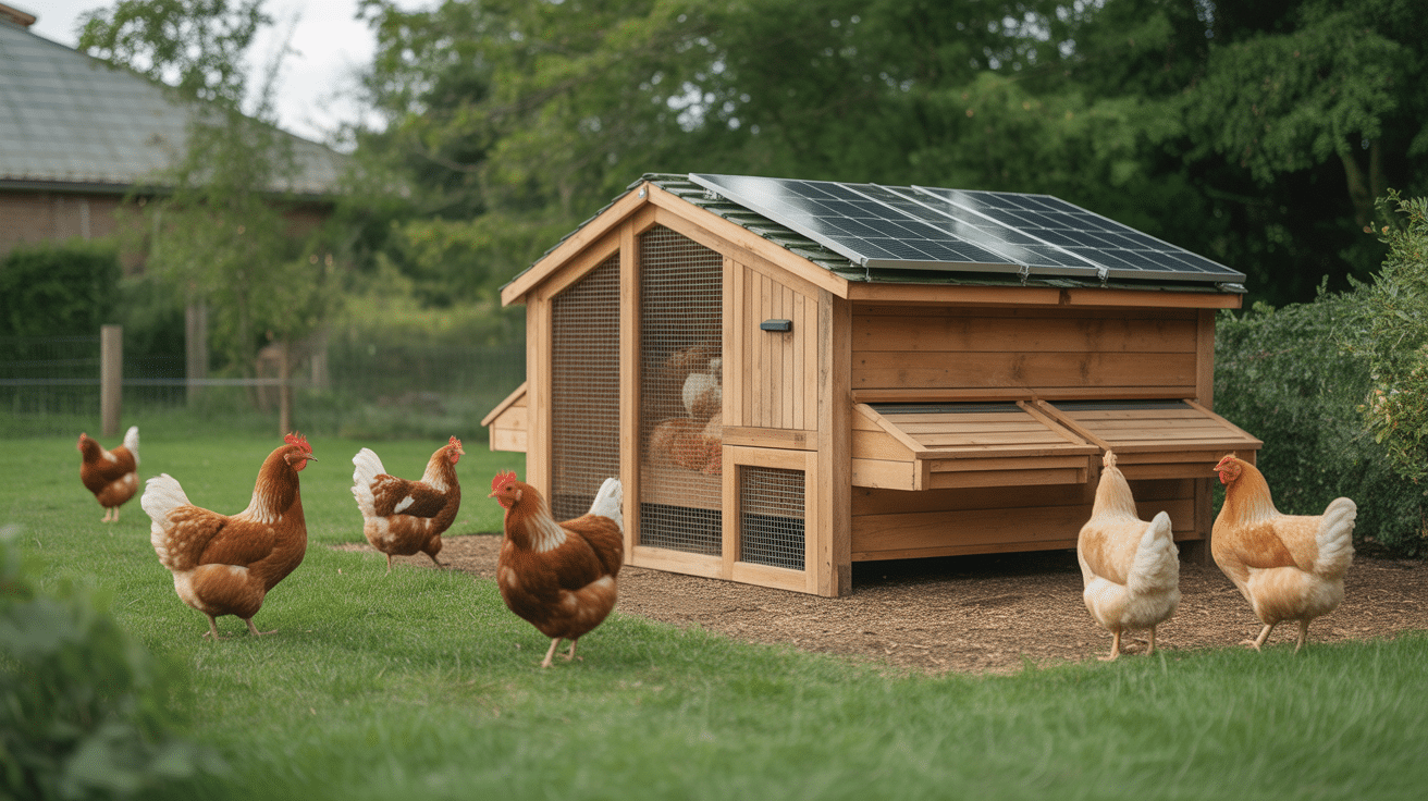 poulailler eco solaire backyard