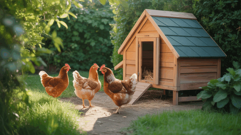 poulailler jardin poules lumineux