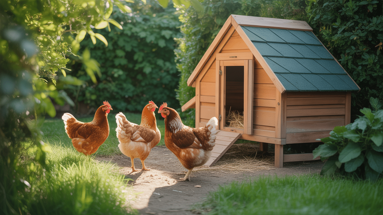 poulailler jardin poules lumineux