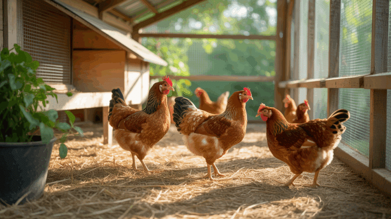 poulailler propre soleil poules