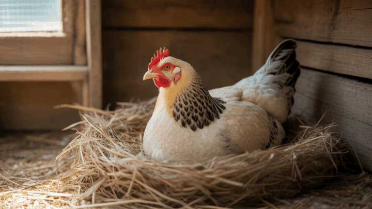 poule calde nid naturel