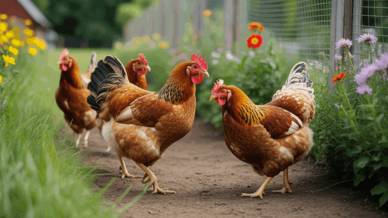 poulets sante jardin soleil