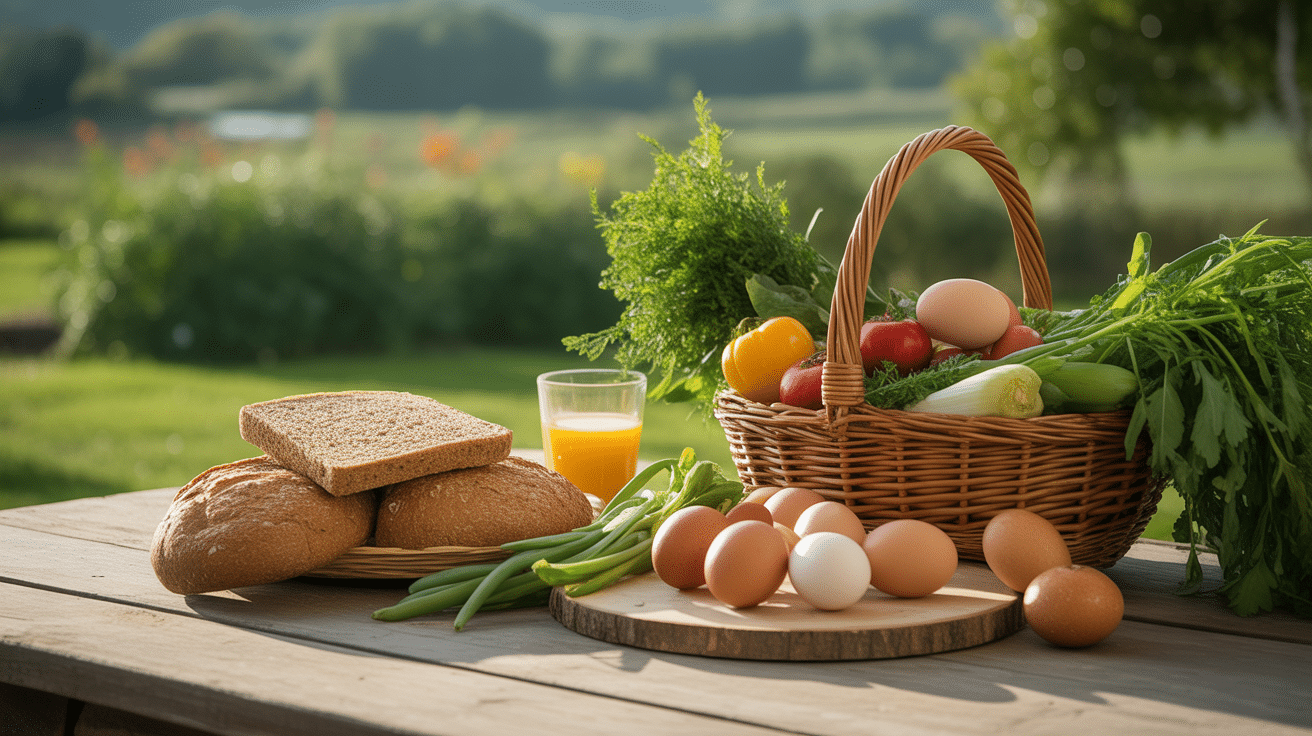 table petit dejeuner bois